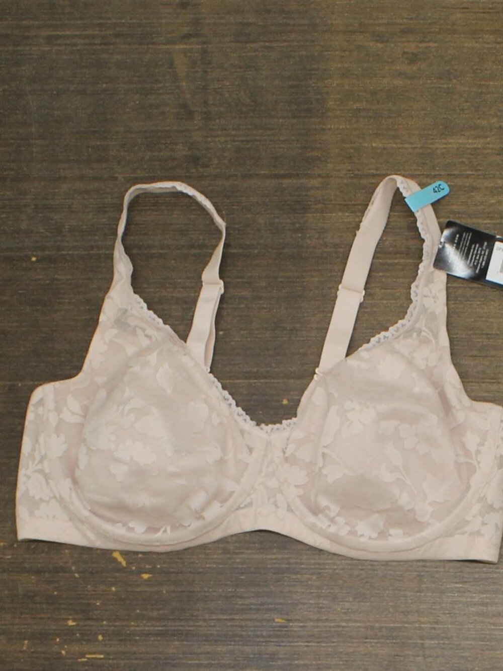 Bali Brown Passion For Comfort Smooth Lace Bra Df6590 Sandshell 42C